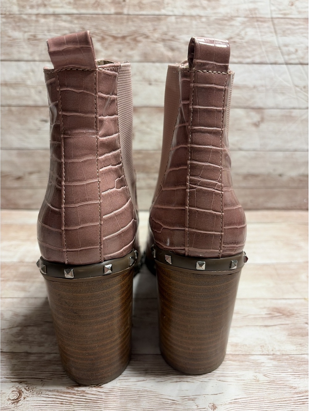 Charles David Booties 8.5 Debate Vegan Snakeskin - Picture 4 of 11